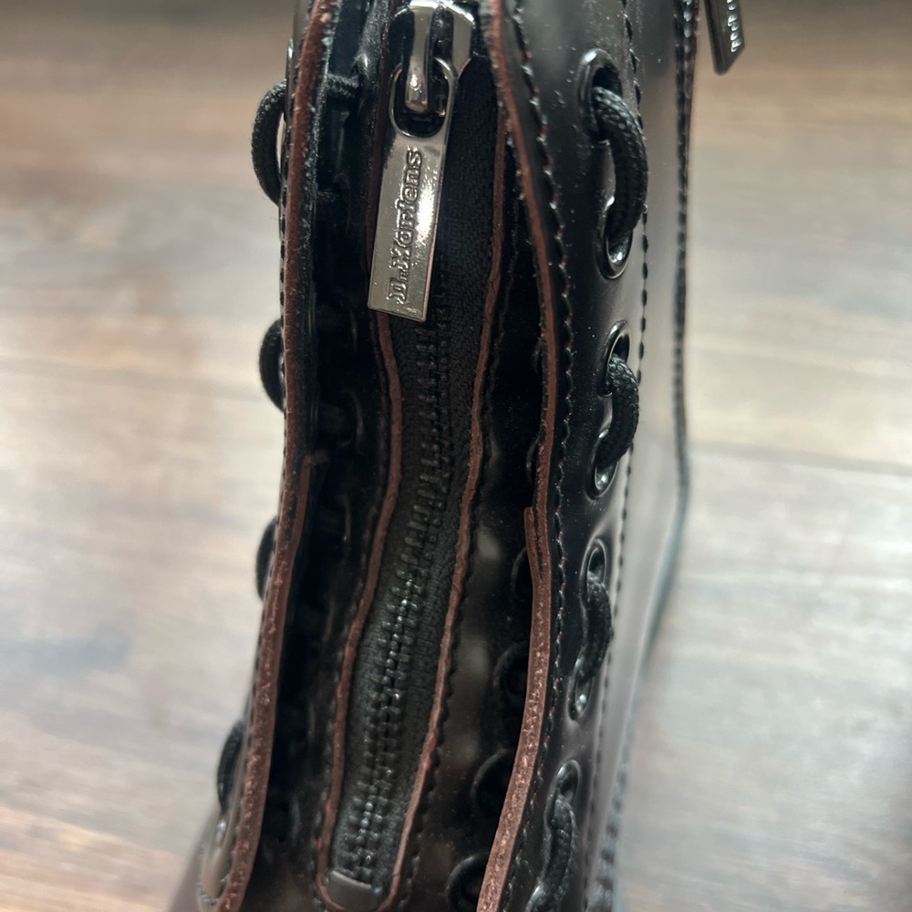Dr. Martens 1460 Pascal Front Zip - Cherry Red Arcadia - Sz 8 - Picture 3 of 9